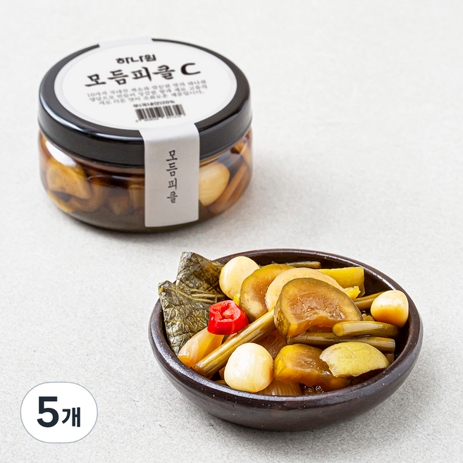 하나원 모듬피클 C, 180g, 5개