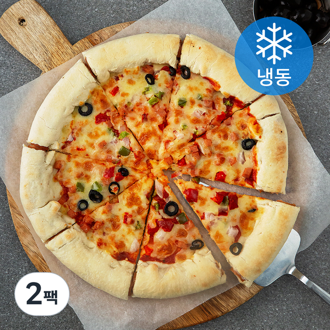 풀스키친 소시지크러스트 콤비네이션피자 (냉동), 72g, 8개입, 2개