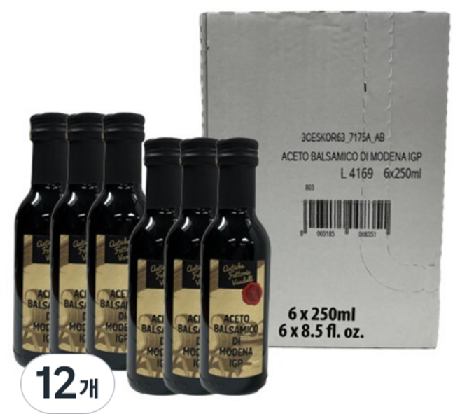 모나리 페데르조니 발사믹식초, 250ml, 12개