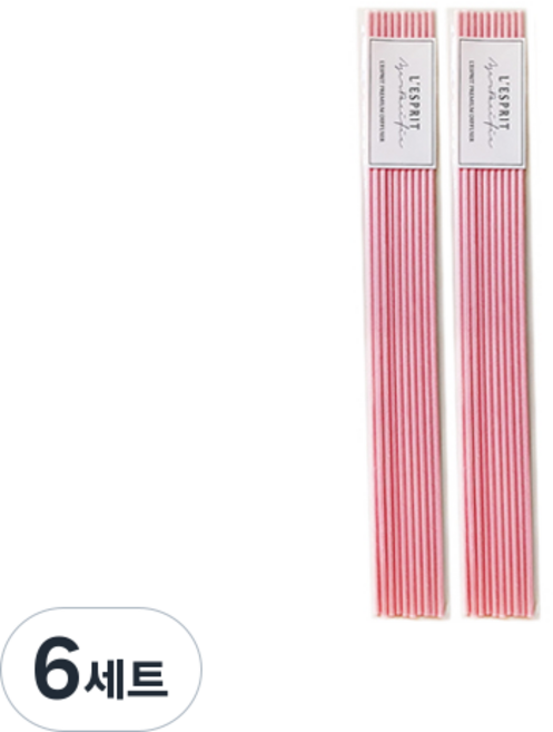aser PACIFIC 擴香纖維棒 L'esprit A-P20, 粉紅色, 10入, 6套