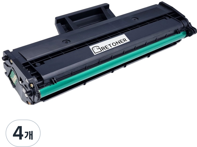그래토너 삼성 MLT-D111S 호환 대용량 재생 토너, 검정, 4개