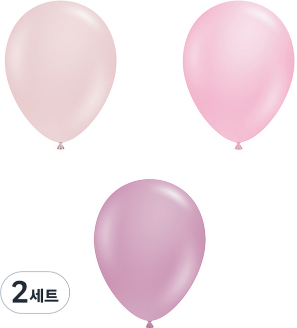 터프텍스 28cm 풍선 3종 x 10p 세트, 까메오, 베이비핑크, 캐넌로즈, 2세트