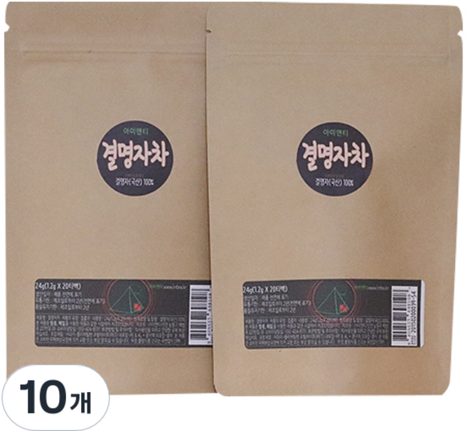 아이앤티 결명자차 삼각티백, 1.2g, 20개입, 10개