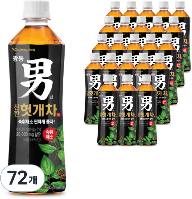 광동진한헛개차, 500ml, 72개
