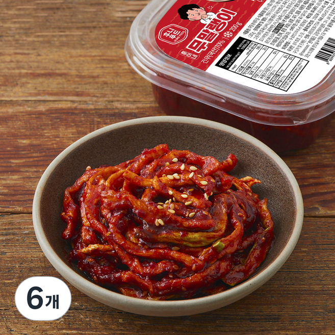 훈이네 무말랭이, 200g, 6개