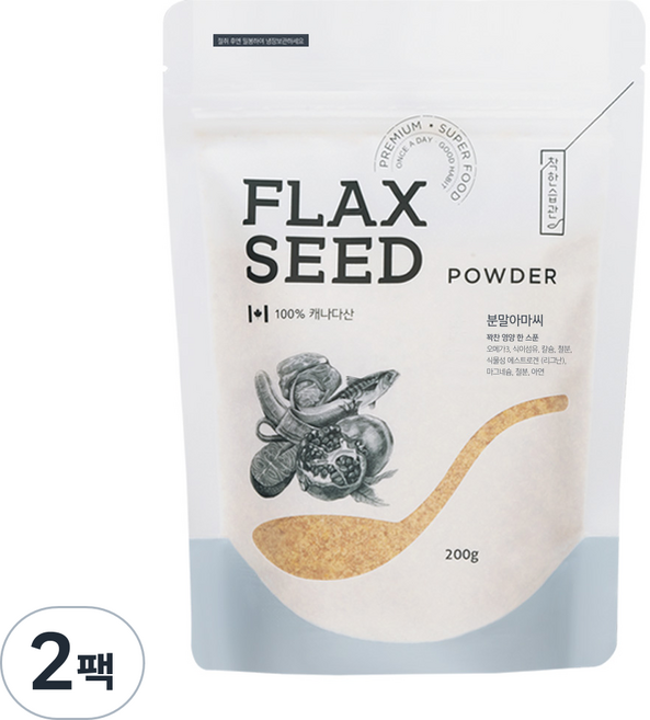 착한습관 볶은아마씨가루, 200g, 2개