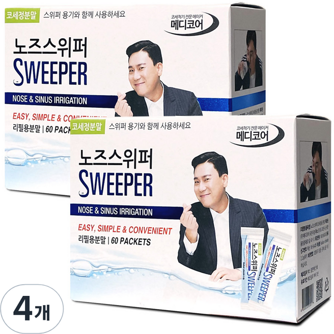 노즈스위퍼 코세정용 분말 60p, 4개