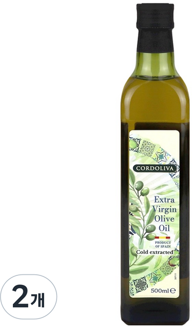 CORDOLIVA 特級初榨橄欖油, 2個, 500ml