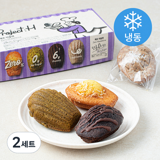 삼립 프로젝트H 제로 마들렌 4종 세트 (냉동), 29g, 4개입, 2세트