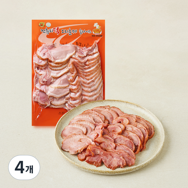 컨츄리덕 오리훈제 슬라이스, 400g, 4개