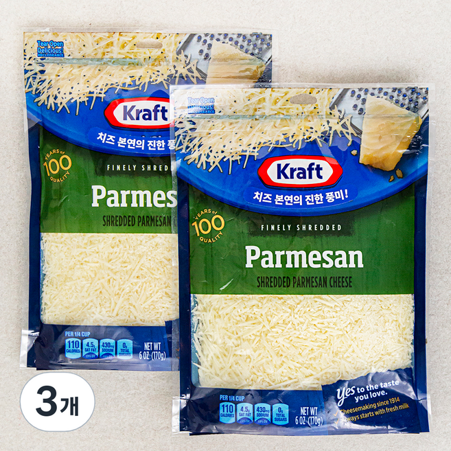크래프트 슈레드 파마산 치즈, 170g, 2개입, 3개