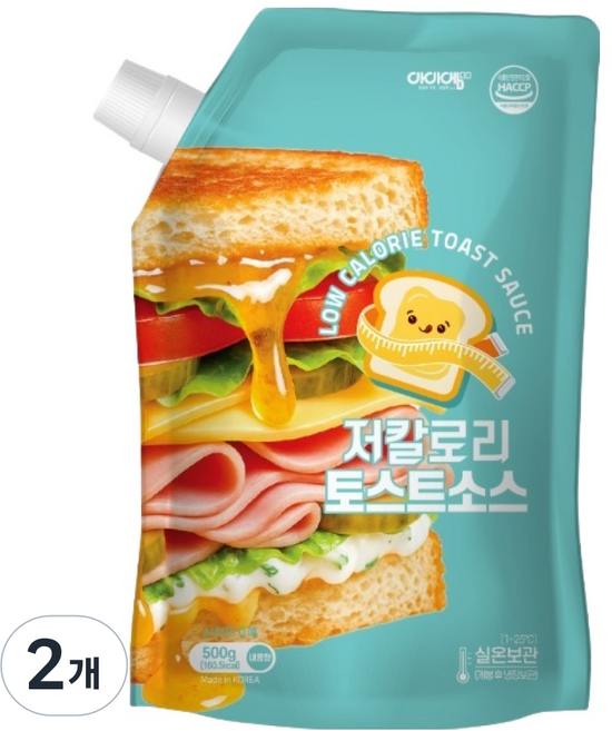 아이엠소스 저칼로리 토스트 소스, 500g, 2개