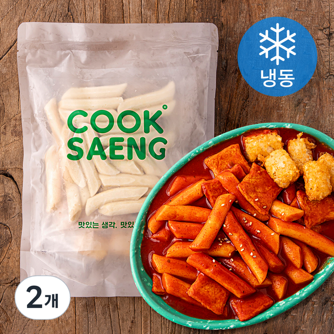 쿡생 볼빨간 떡볶이 (냉동), 440g, 2개