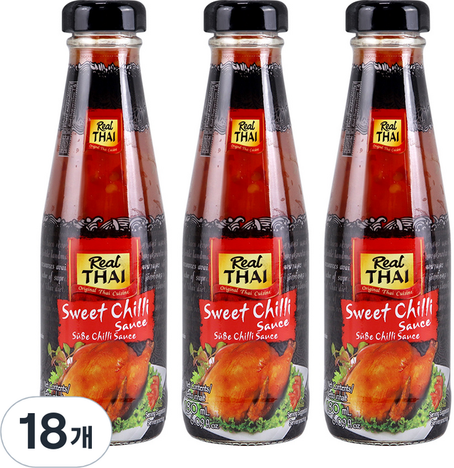 리얼타이 스위트 칠리 소스, 180ml, 18개