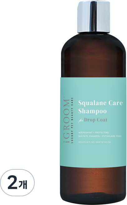 아이그룸 강아지 스쿠알렌 케어 샴푸 포 드랍코트, 300ml, 1개입, 2개