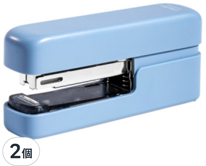 deLi 得力 平針按壓釘書機 3號 TA301PRO, 2個, 藍色