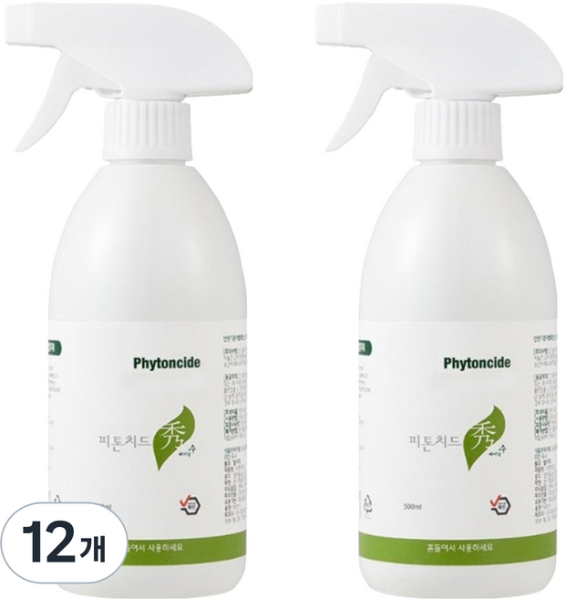 피톤치드수 편백수 스프레이 본품, 500ml, 12개