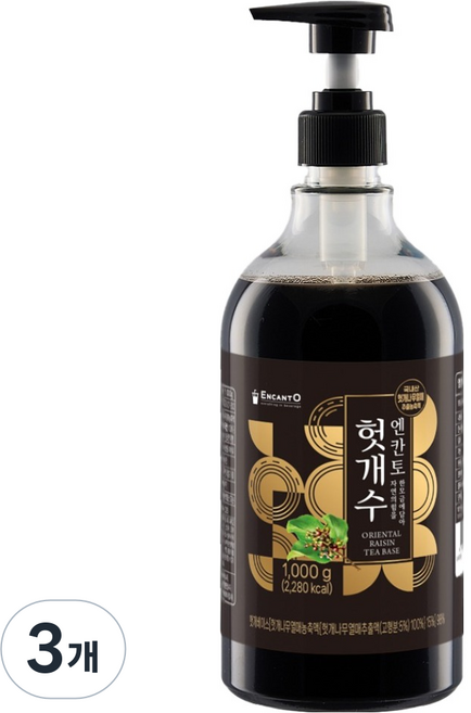 엔칸토 헛개수 진액, 1kg, 3개