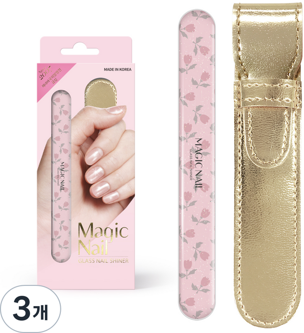 매직네일 글라스 네일 샤이너, F09 튤립, 3개