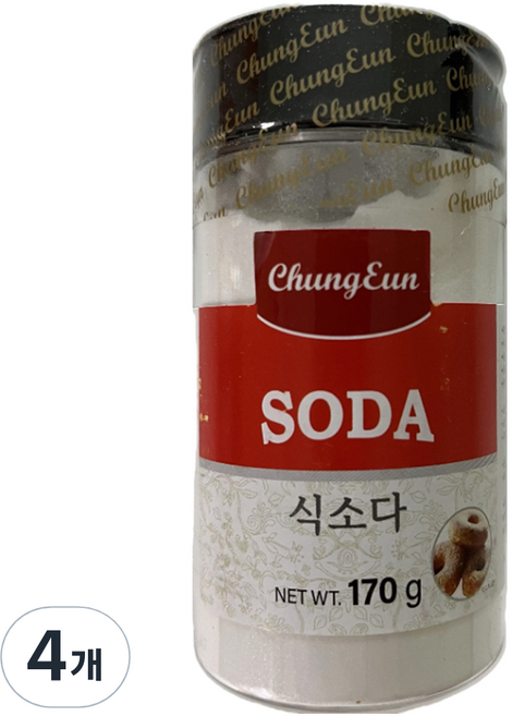 Cheongeun F&B 食用小蘇打, 4個, 170g