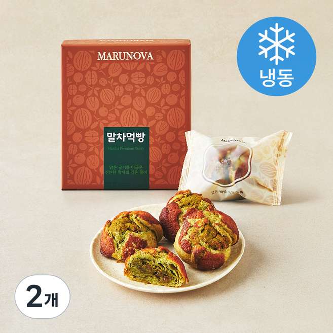 마루노바 김천 말차먹빵 (냉동), 60g, 2개, 4개입