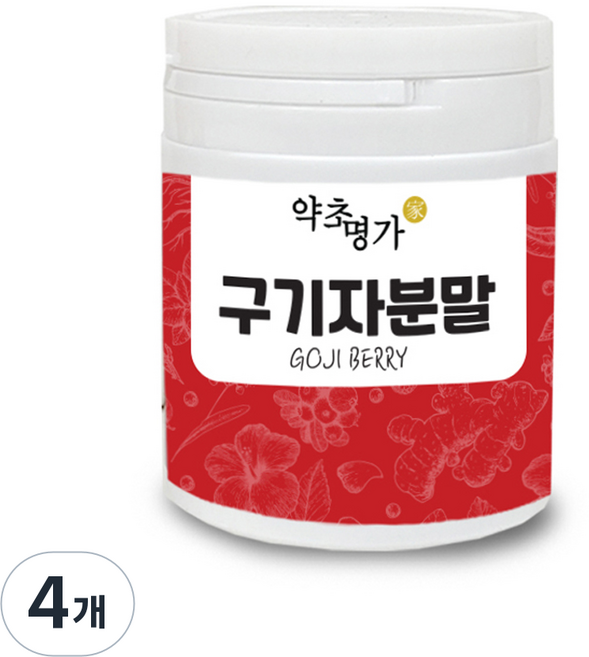 약초명가 구기자 가루, 4개, 100g