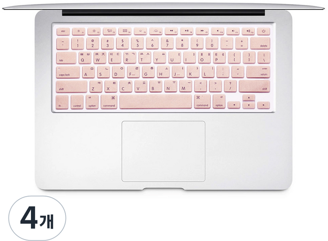 anyclear MacBook Pro 14 鍵盤膜 A2918, 4個, 玫瑰金