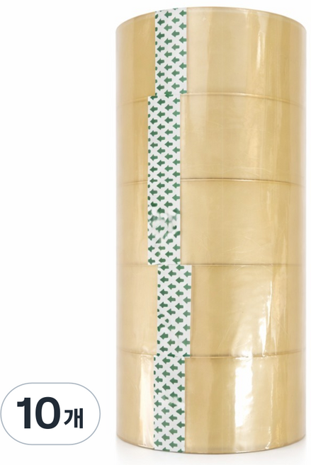 Daily Tool 低噪音快遞輕包裝用透明封箱膠帶 48mm x 40m, 10個