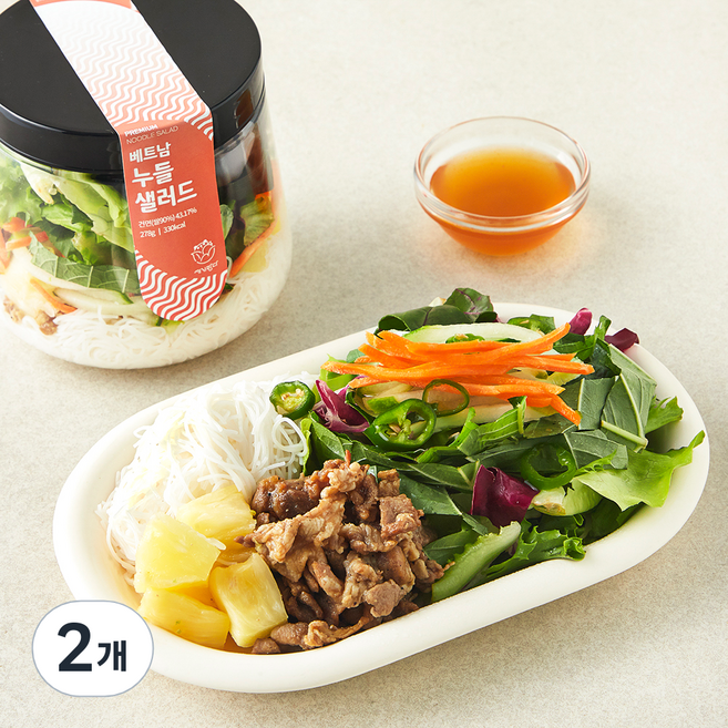 세끼판다 베트남 누들 샐러드, 278g, 2개