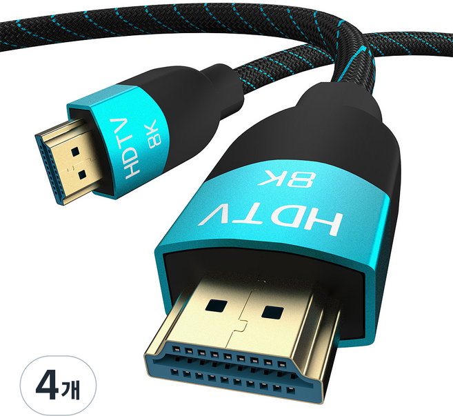 GOOSPERY HDMI 2.1v 8K UHD 防斷線傳輸線, 4個, 2m