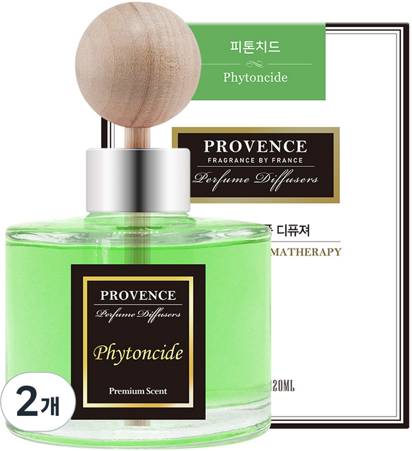 더허브샵 프로방스 퍼퓸 차량용 디퓨저 120ml, 피톤치드, 2개