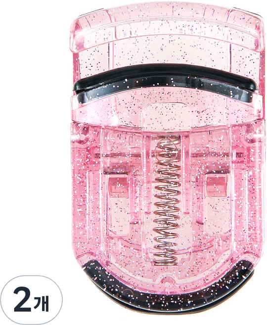 ELLE PARIS 콤팩트 뷰러, 2개, 핑크