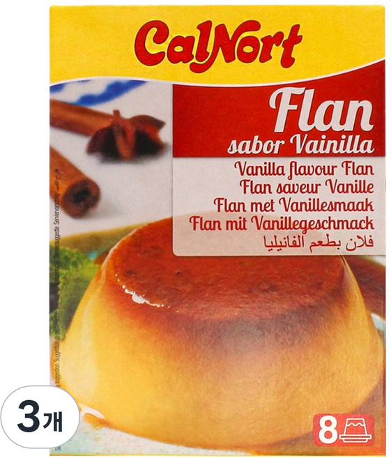 칼노트 플란 푸딩믹스, 130g, 3개