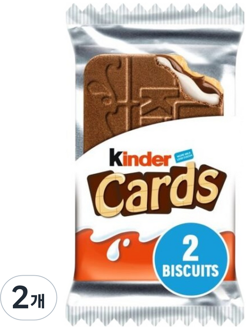 페레로 독일산 킨더 카드 2p, 25.6g, 2개