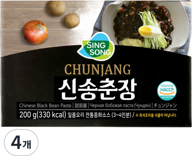 신송 춘장, 4개, 200g