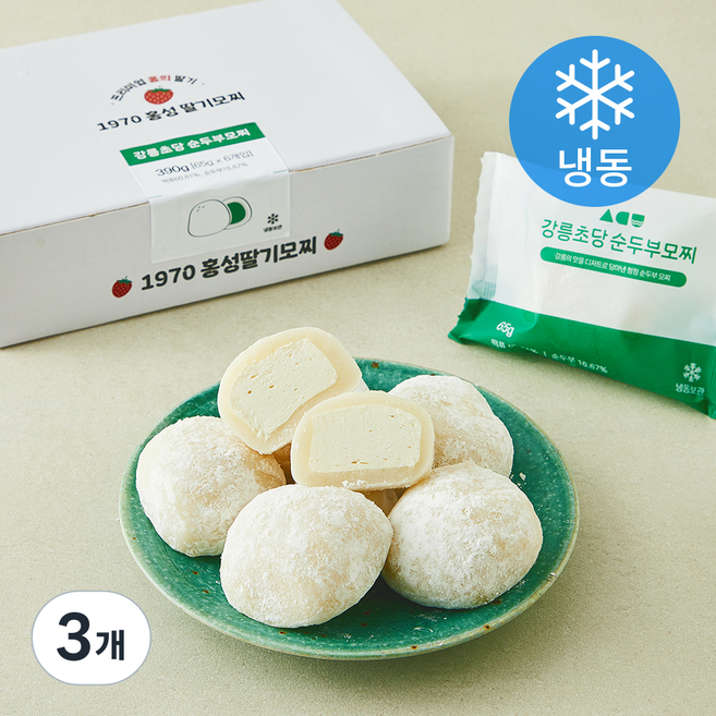 강릉 초당 순두부 모찌 (냉동), 65g, 3개, 6개입