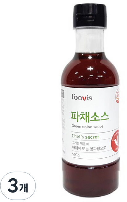 이슬나라 파채소스, 500g, 3개