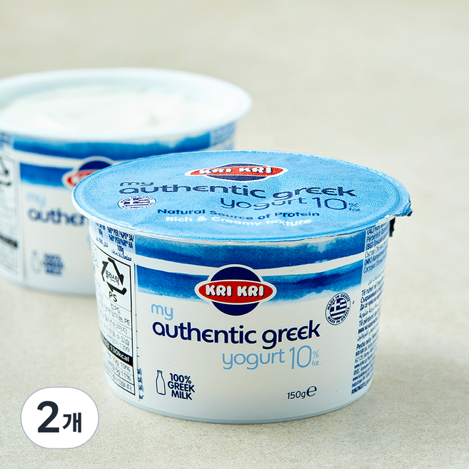 크리크리 그릭 요거트 10%, 150g, 2개