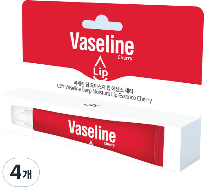 시투와이 바세린 딥 모이스처 립 에센스 체리 대용량, 4개, 20ml, 체리향