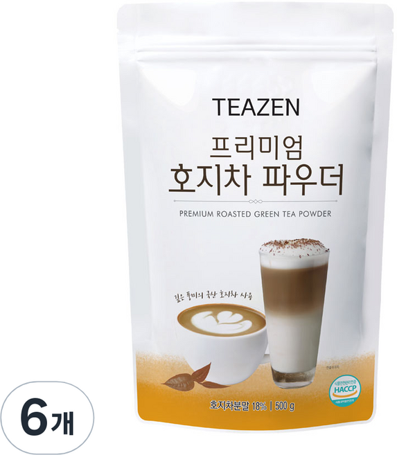 TEAZEN 茶禪 頂級焙茶粉, 500g, 1入, 6個