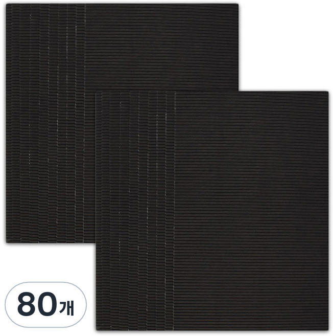 마다꾸미 컬러 골판지, 18 블랙, 80개