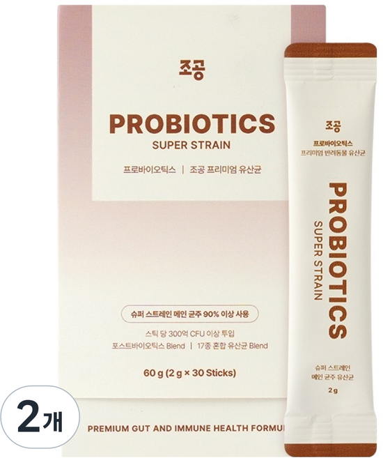 조공 반려동물 프로바이오틱스 영양제, 60g, 장건강/유산균, 2개