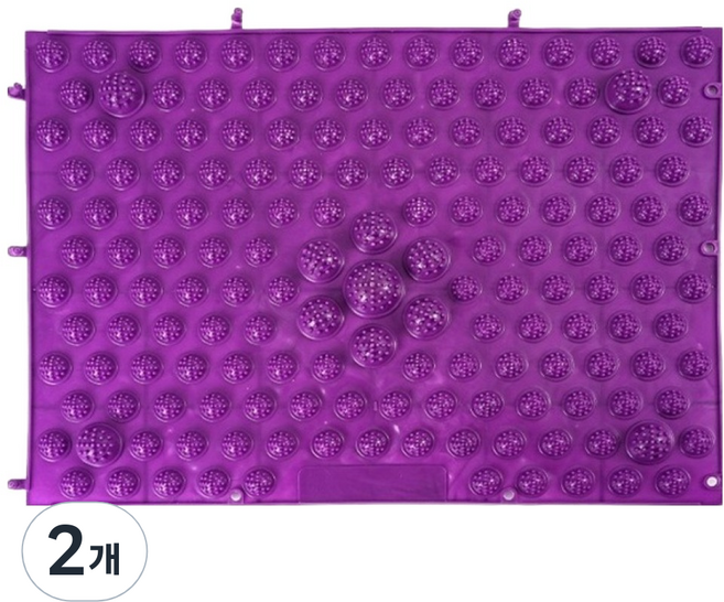 라온템 발바닥 지압판, 2개, 퍼플