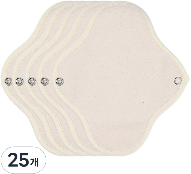 위즐리 면생리대 무나염, 중형, 1개입, 25개