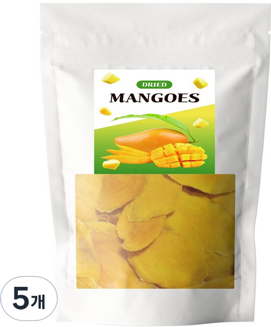 그린팟 건조 망고 슬라이스, 400g, 5개