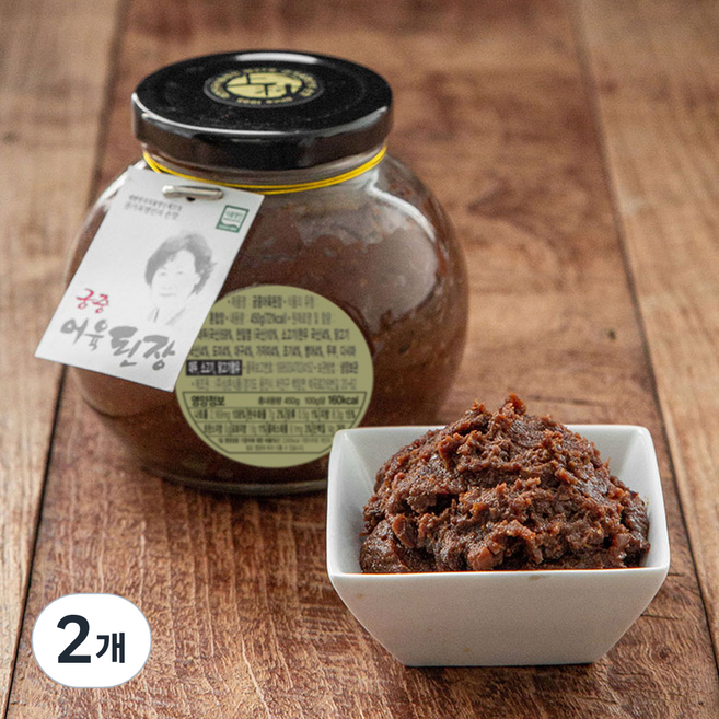 권기옥 명인 웃말 궁중 어육된장, 450g, 2개