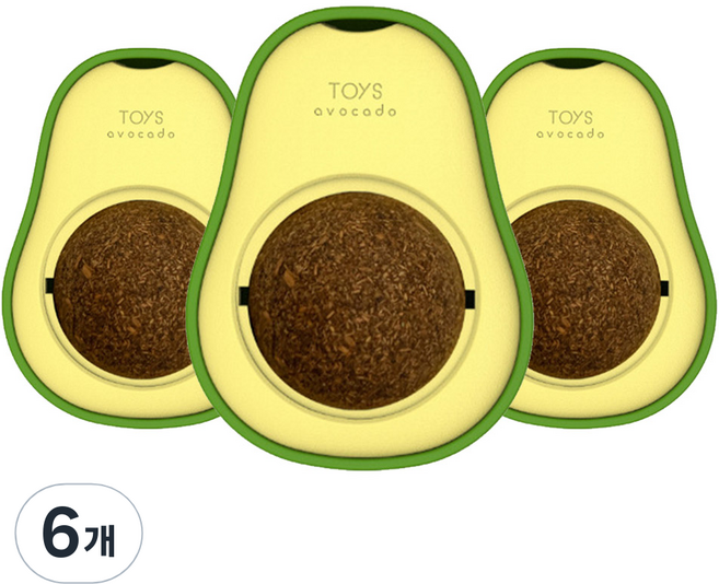 요기쏘 고양이 롤링 아보카도 사탕, 캣닢, 6개
