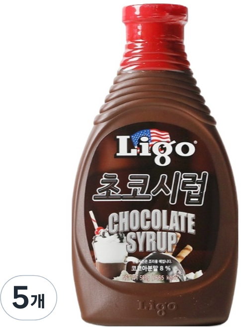 리고 초코 시럽, 585g, 5개