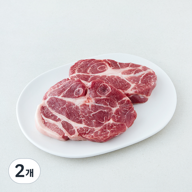 미국산 목살 스테이크 (냉장), 2개, 600g