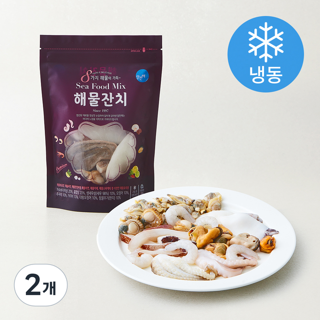 알찬해 해물잔치 (냉동), 2개, 200g